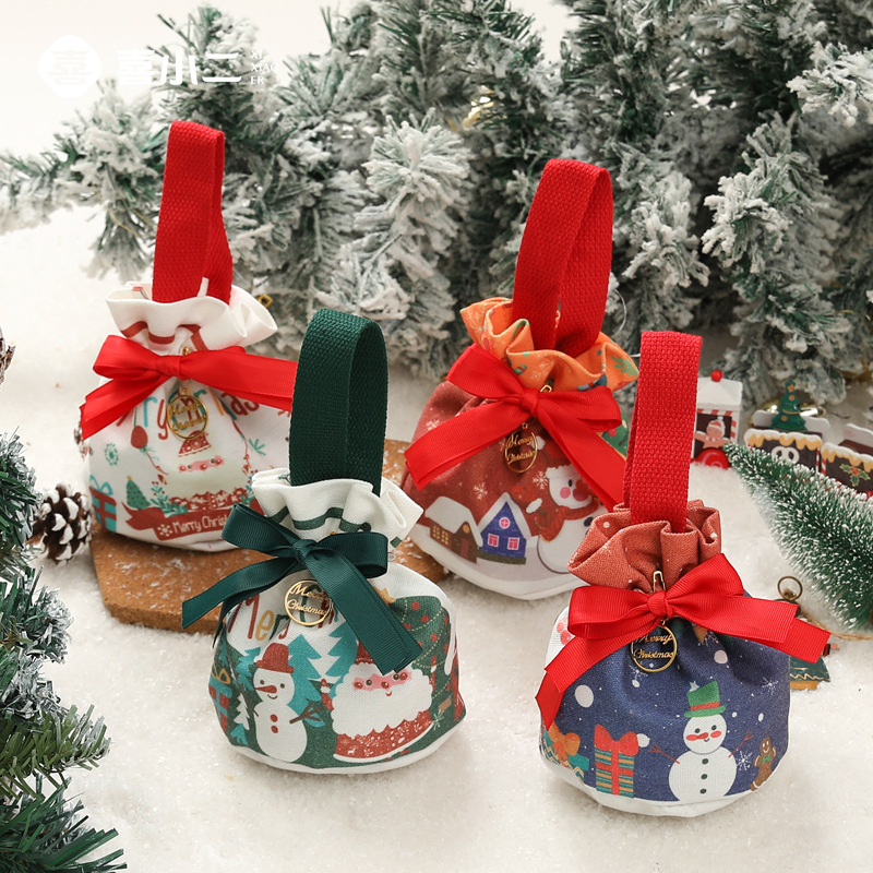 New Christmas Eve gift bags, apple bags, peace fruit packaging boxes, Santa Claus candy gift bags