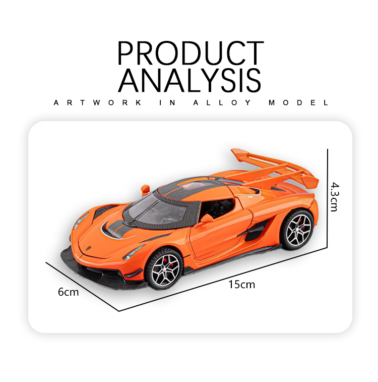 1:32科尼赛克合金跑车模型玩具车模合金车模赛车模型玩具车运动跑车详情11