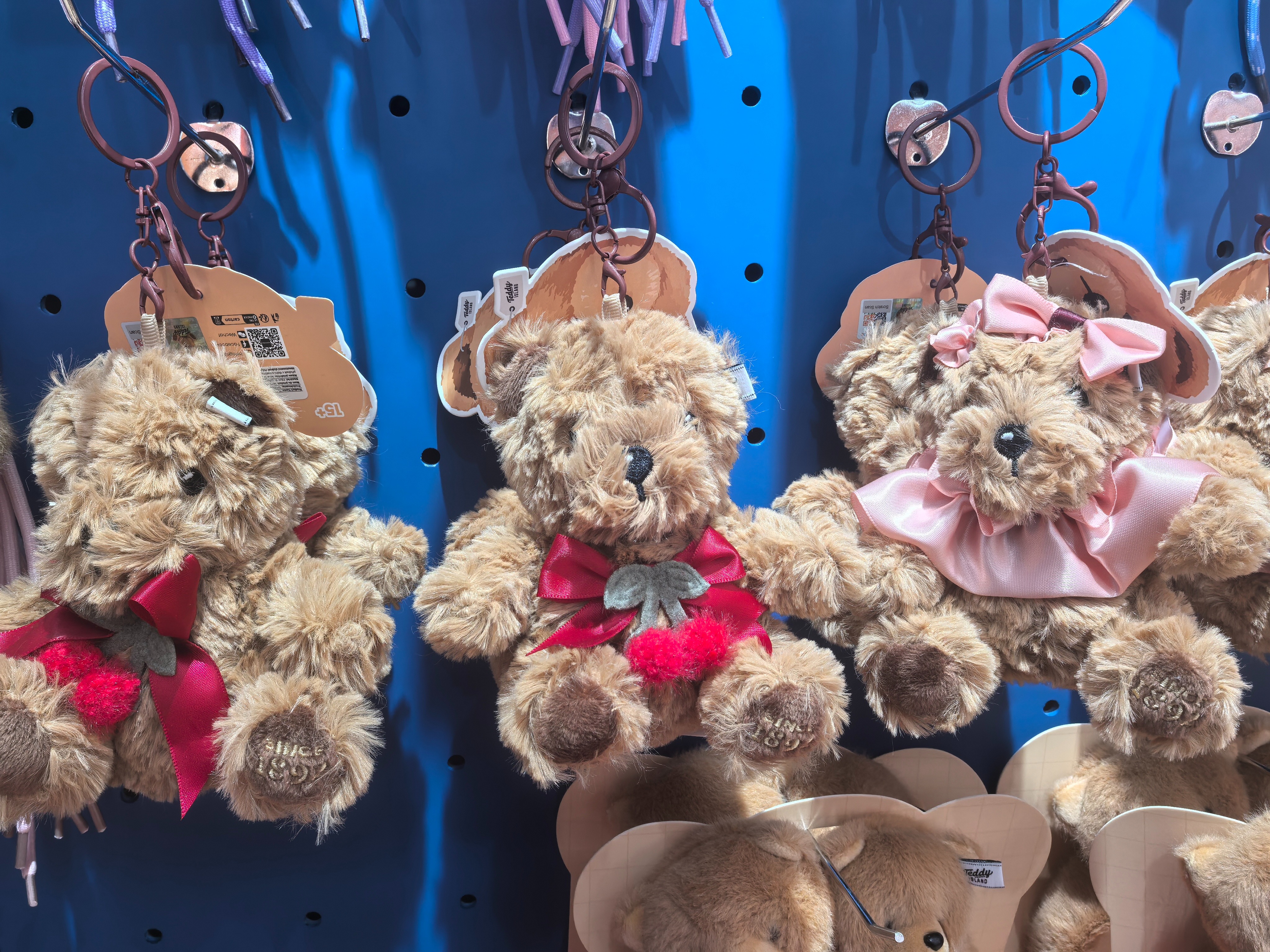 泰迪熊毛绒玩具玩偶潦草毛绒挂件小挂件可爱丑萌礼物