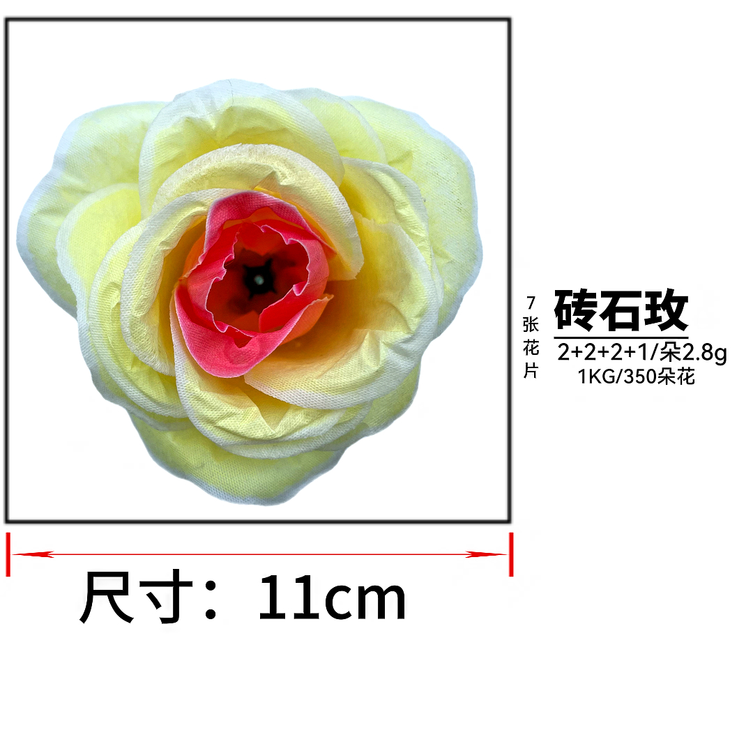 Artificial rose flower slices, brick and stone rose flower walls, artificial flowers, waterfall artificial flowers, wedding silk flowers, artificial flower slices Specification image