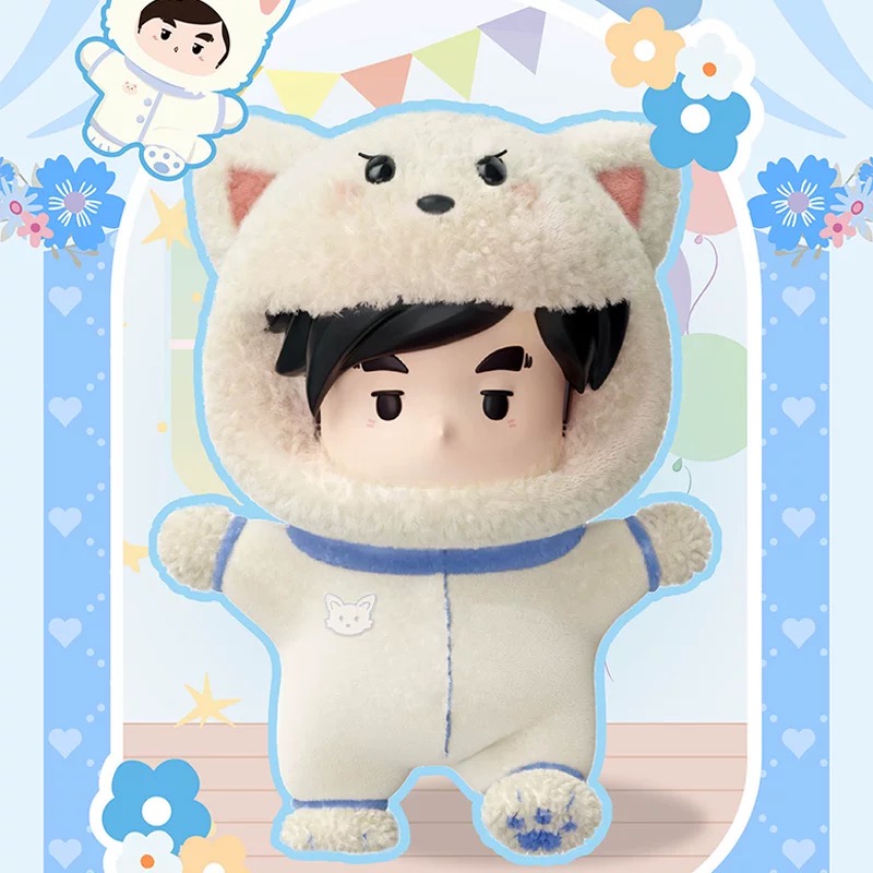 Jay Chou's official and genuine Spring Party series blind boxes, including seven types of cartoon plush toys, cute and trendy figurines, car key pendants, decorative items, blind boxes, plush toys, bags and pendants Application Scenario