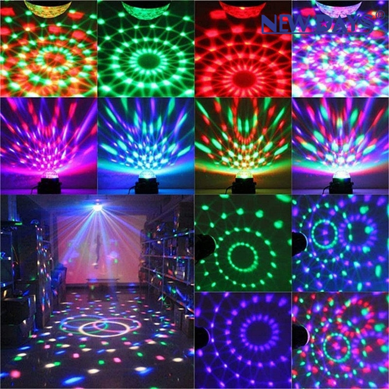NEWDAYS brand cross border new LED little mushroom star light home flash light atmosphere light cambio de color stage light party laser crystal magic ball light star light Specification image