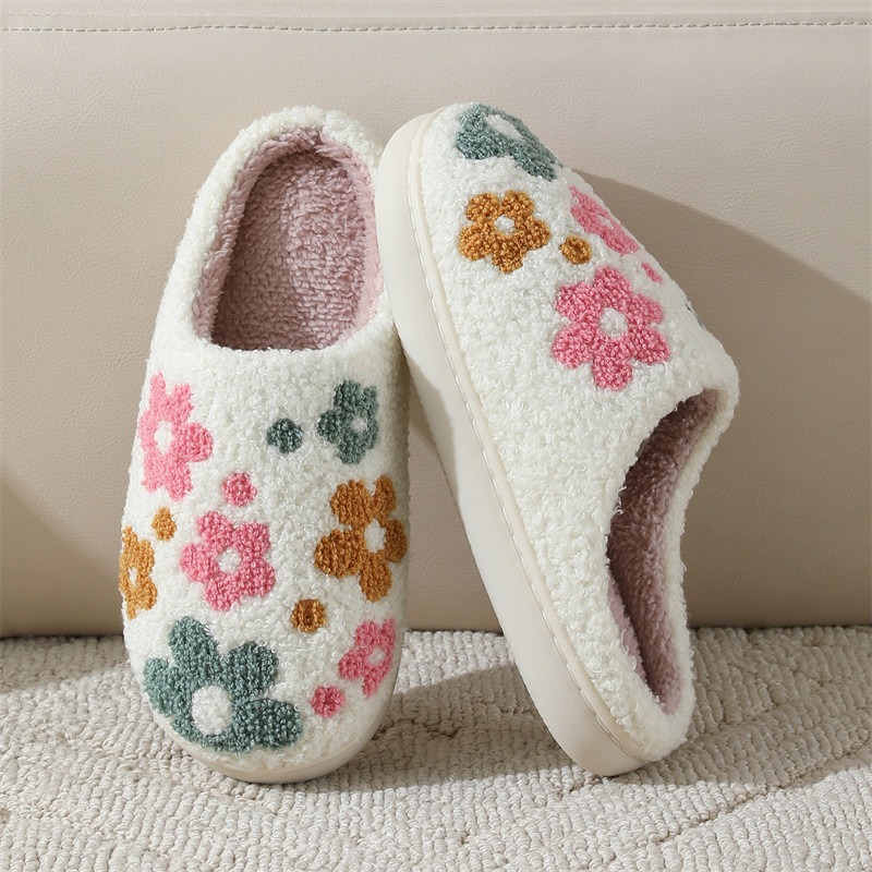 Cross-border best-selling slippers: Cotton slippers for women, winter, Christmas, Halloween, indoor home, plush warm cotton slippers