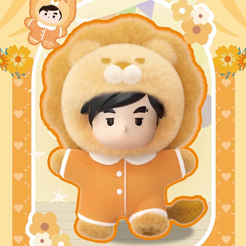 Jay Chou's official and genuine Spring Party series blind boxes, including seven types of cartoon plush toys, cute and trendy figurines, car key pendants, decorative items, blind boxes, plush toys, bags and pendants details Picture