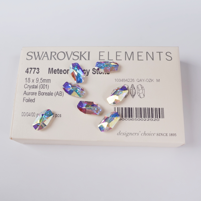 Huazi genuine 4773 pointed-bottom meteor Hammer nail drill Swarovski unpacked and revealed DIY live streaming special price crystal Application Scenario