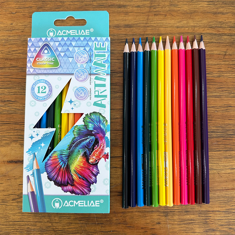 ACMELIAE Pencil ArtMate 12-Color Classic Colored Pencils Drawing Pencil  details Picture