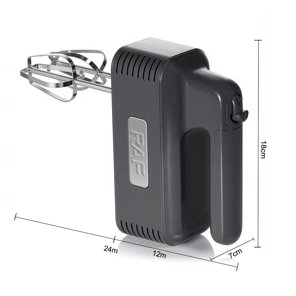 RAF European standard cross-border multi-speed electric egg beater, household handheld multi-functional egg beater and dough baking mixer pic 16