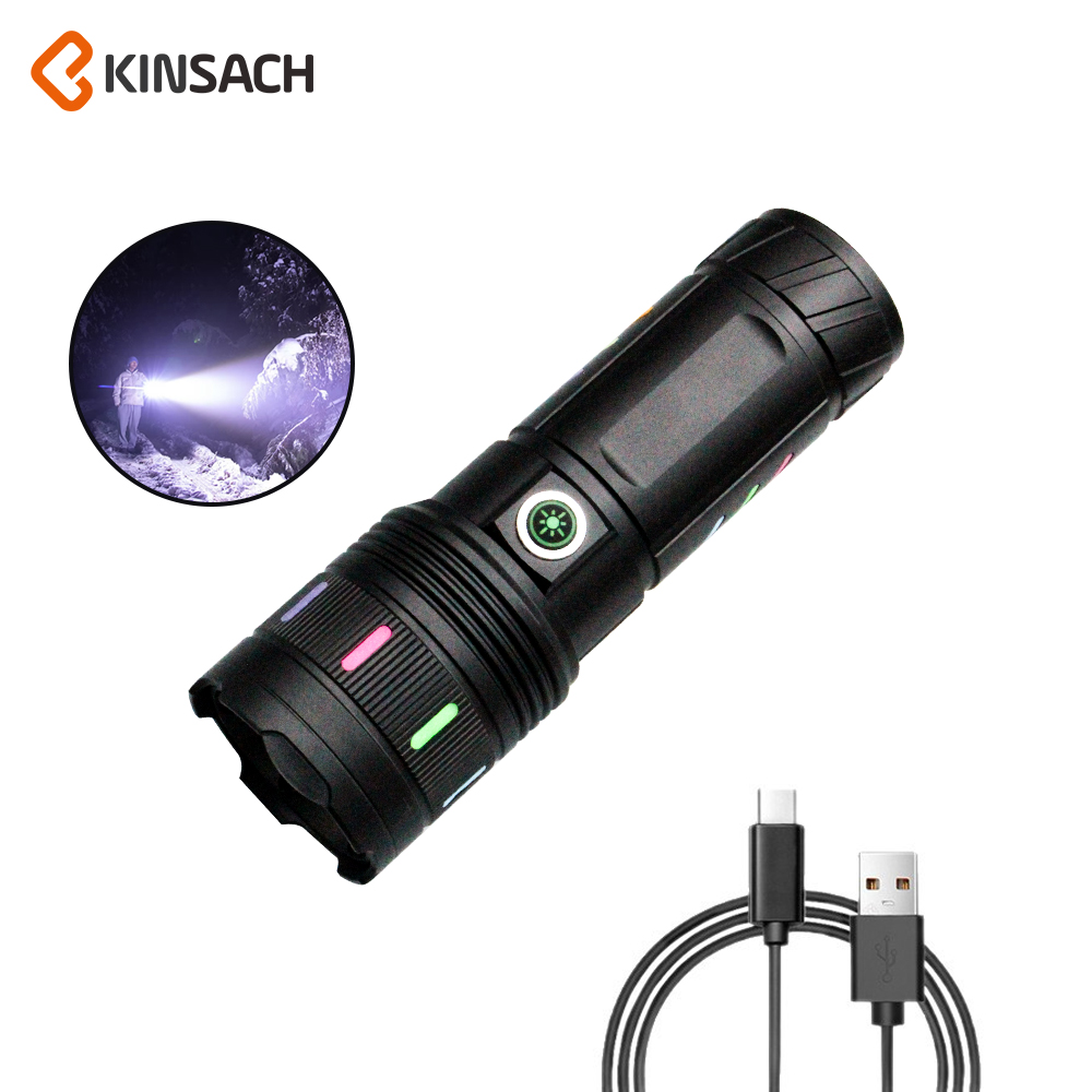 KINSACH Powerful Flashlight P50 Mini Jade Flashlight High Beam Lamp
