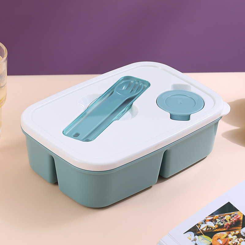 H226-388 compartments microwave-heated bento box, portable lunch box, sealed lunch box set with tableware, lunch box Application Scenario