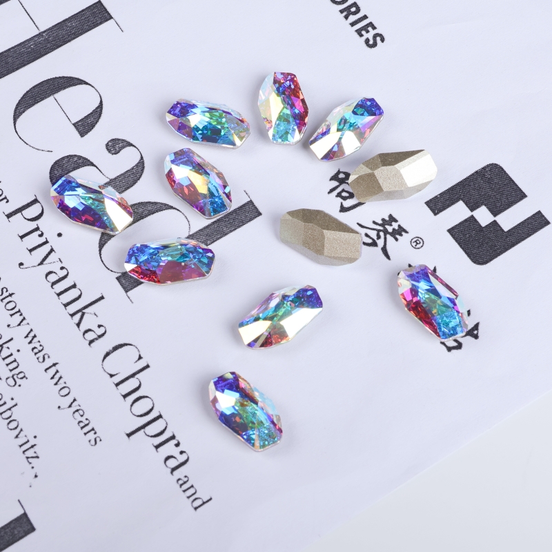 Huazi genuine 4773 pointed-bottom meteor Hammer nail drill Swarovski unpacked and revealed DIY live streaming special price crystal details Picture