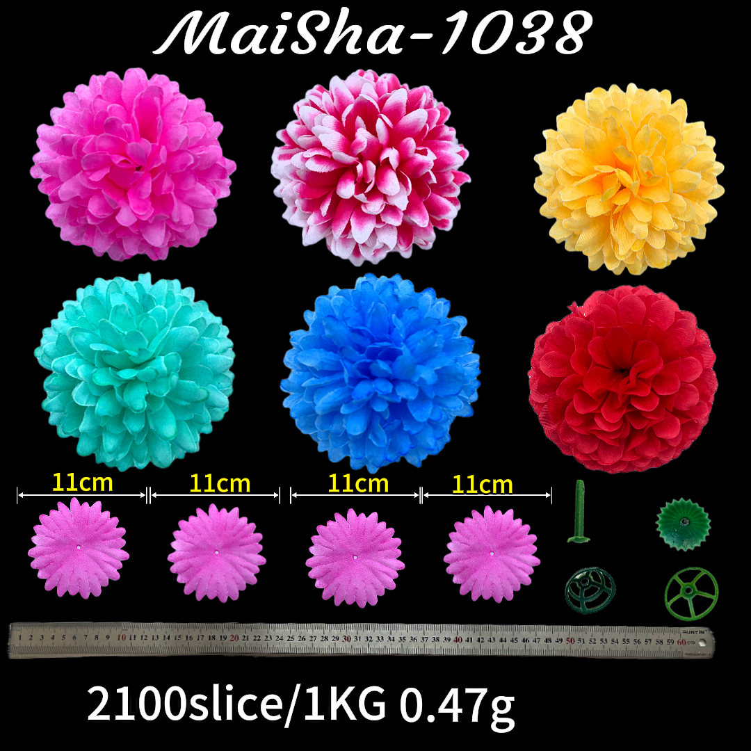 Artificial flowers, wisteria flowers, artificial flowers, colored artificial flowers, long chrysanthemums, short chrysanthemums, large sunflowers, plastic floral art, weighing flower sheets Application Scenario
