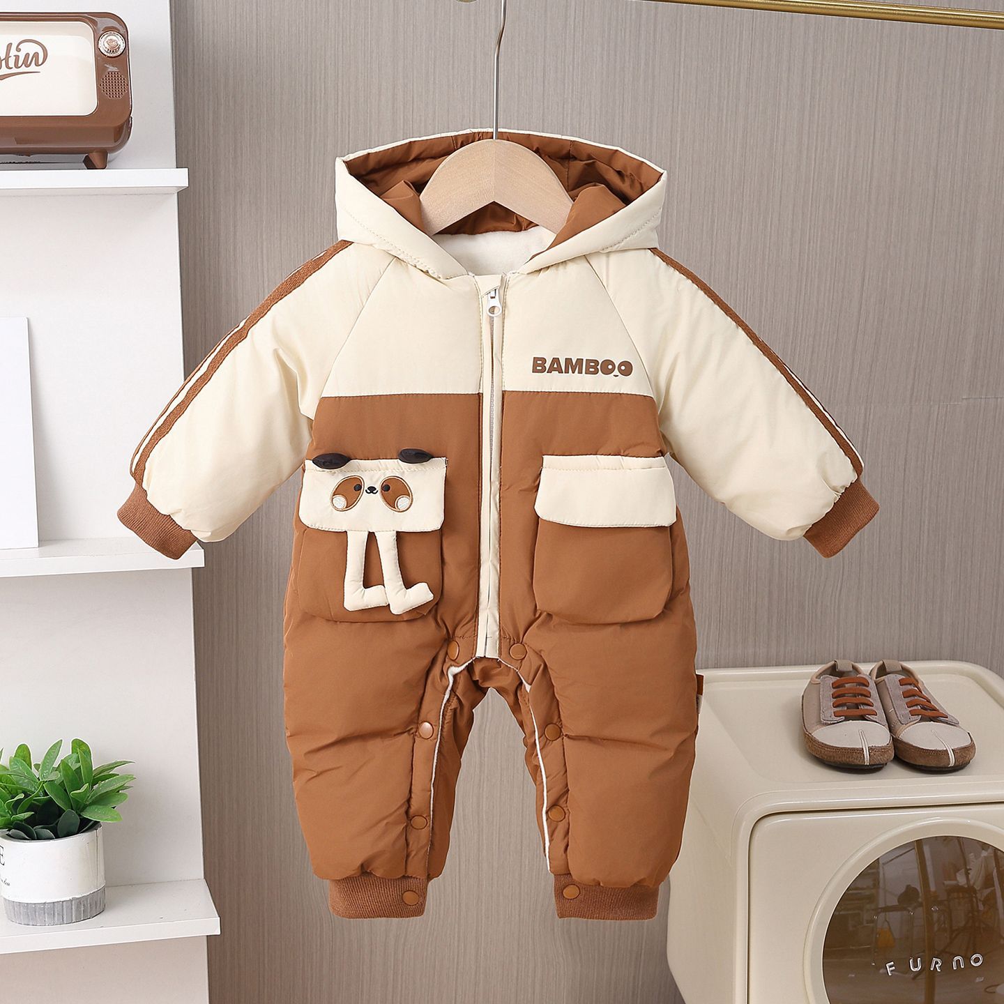 儿童羽绒服睡袋连体