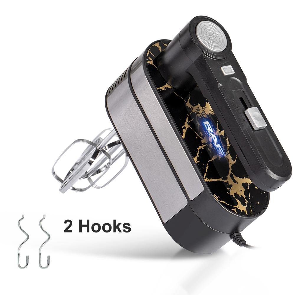 RAF European standard cross-border multi-speed electric egg beater, household handheld multi-functional egg beater, Lightning stripe blender pic 5