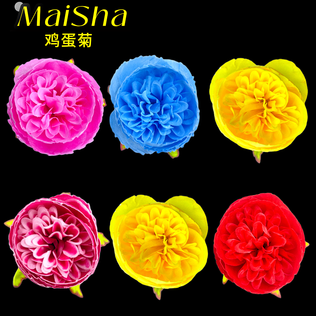 Factory wholesale of artificial eggflower, artificial flower, artificial flower, sacrificial flower supplies, artificial flower pieces, weighing flower pieces Item Picture