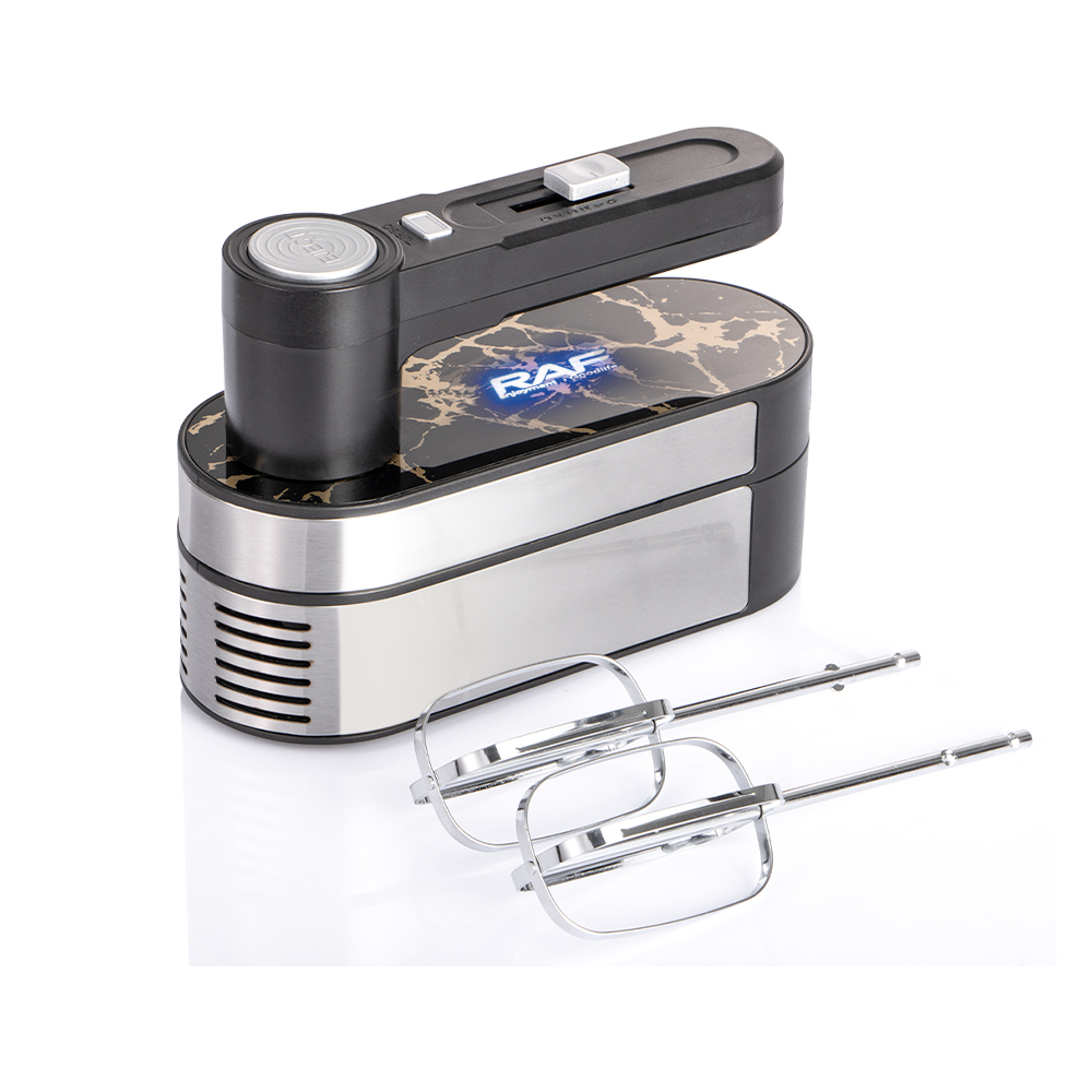 RAF European standard cross-border multi-speed electric egg beater, household handheld multi-functional egg beater, Lightning stripe blender pic 7