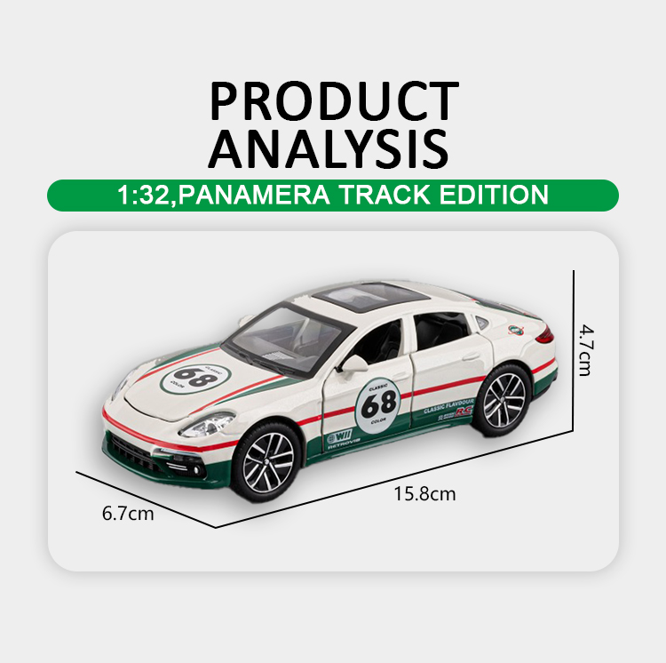 1:32 Porsche Panamera Track Edition alloy toy car racing model toy car model pic 9