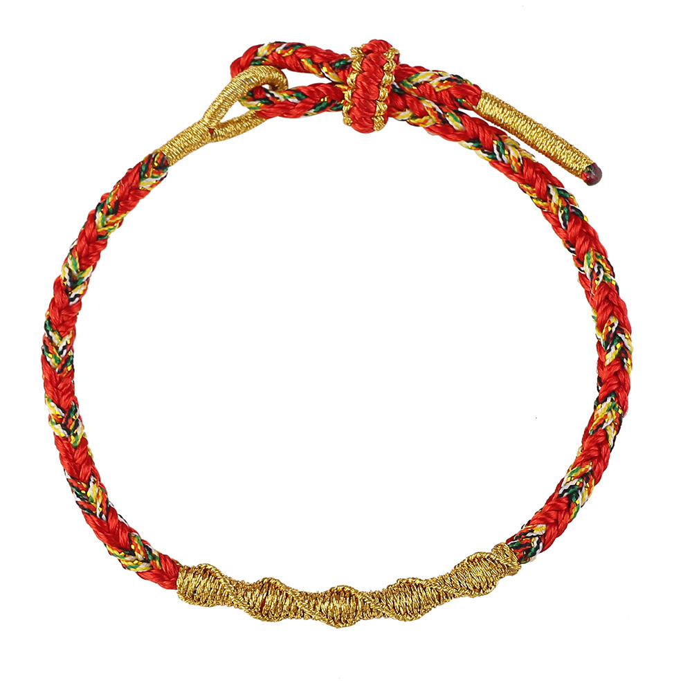 Wholesale of 2025 new red rope bracelet, colorful rope, hand-woven Snake Running rope, Dragon and Rare rope jewelry Item Picture