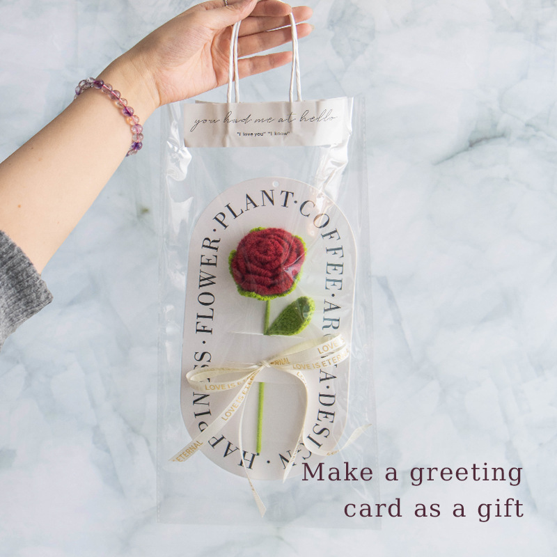 Hand-woven Mother's Day imitation rose gift, knitted tulip bouquet, best friend gift Application Scenario