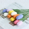 Bouquets of closed tulips, knitted finished woolen flowers, knitted flowers, festival gifts for girlfriend teachers, dried flowers Application Scenario
