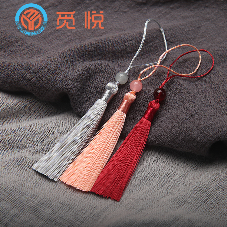 7厘米流苏穗子串珠书签装饰U盘挂件配饰品量大价优辅料吊坠