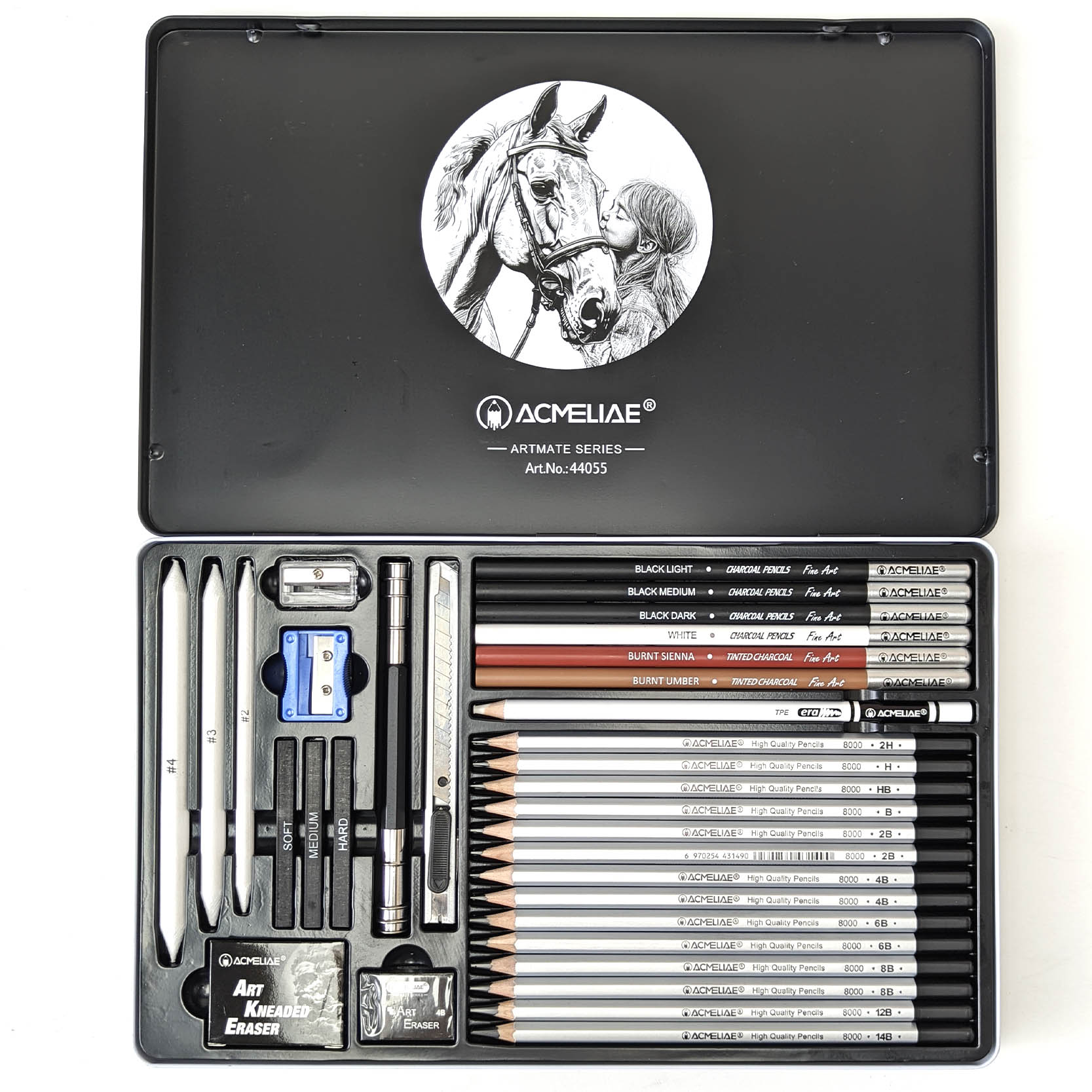 ACMELIAE 33 PCS Drawing Art Set/ Tin Case thumbnail