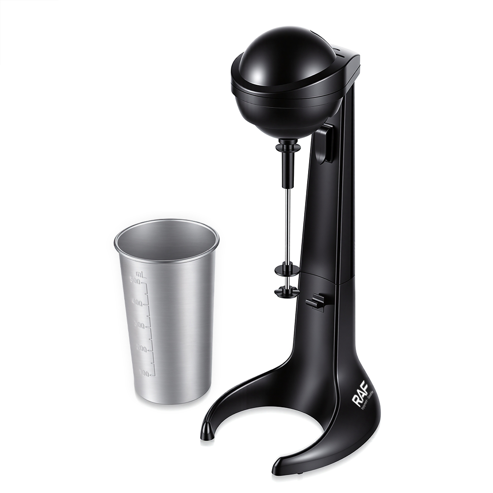 RAF European standard milkshake machine, coffee frother, milk blender, household kitchen electric stainless steel milk frother Specification drawing