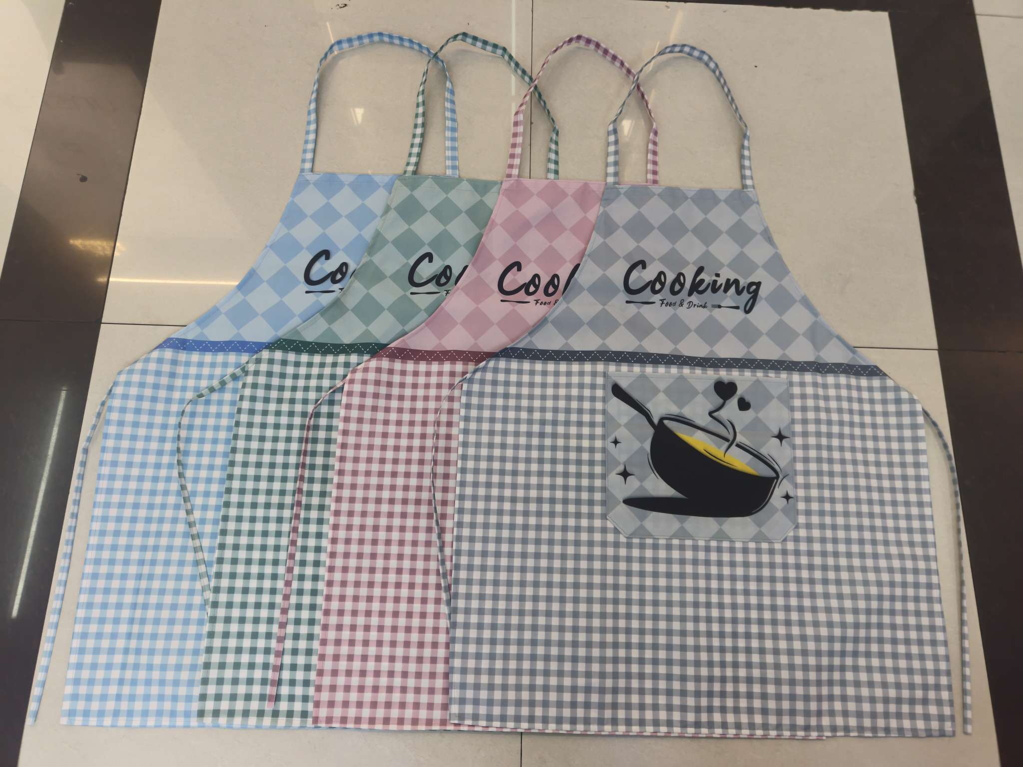 Korean-style fashionable anti-stain, dust-proof and dirt-proof work apron for home kitchen cooking. Cute coverings for both men and women and adults. Baking waistband pic 5