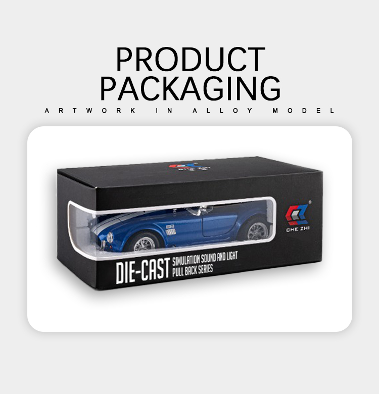 1:24辐特谢尔比眼镜蛇声光回力车玩具跑车仿真合金车模型摆件详情10