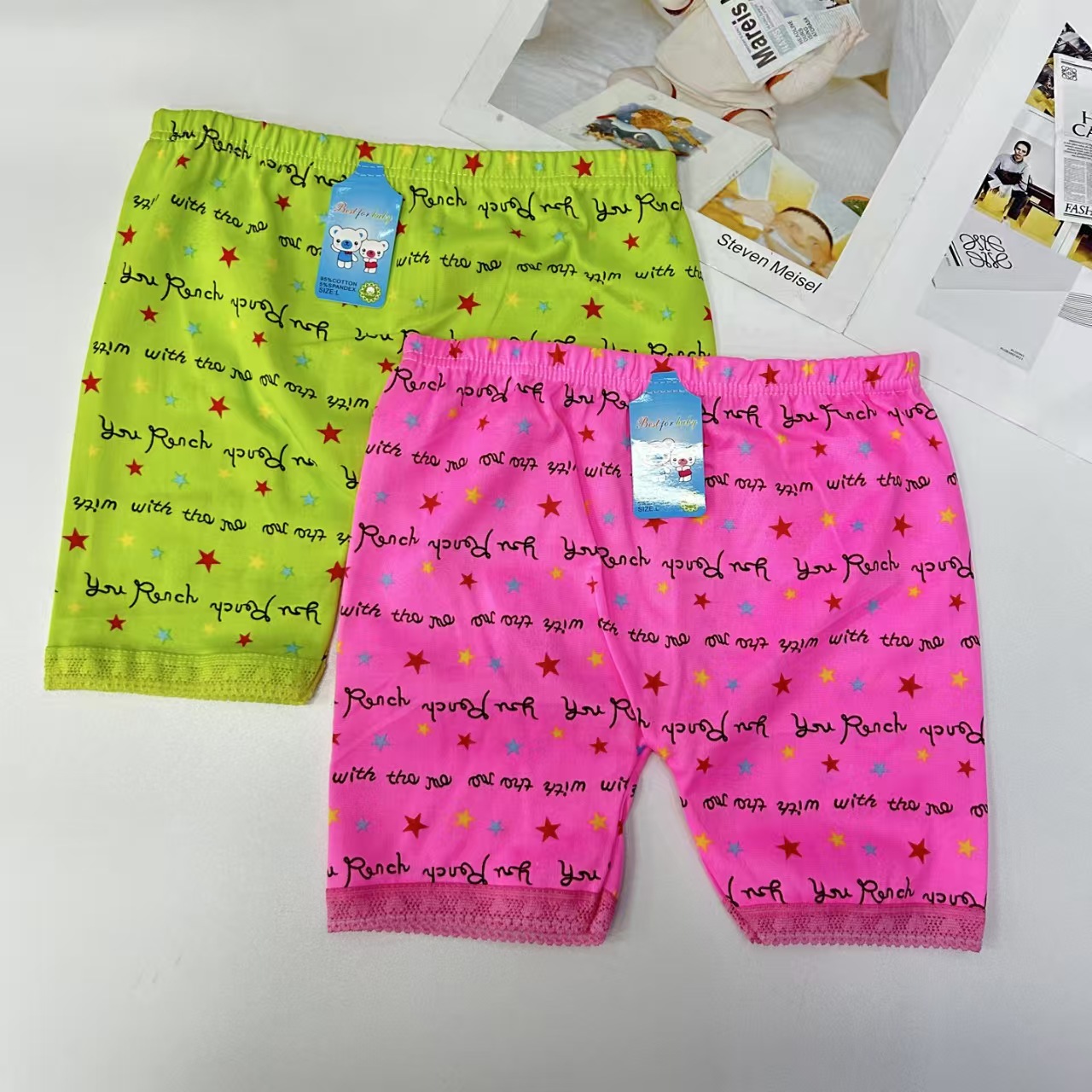 DD-8686# Export Leggings for Children, colorful letter star print Children's leggings, comfortable and breathable women's leggings, QNI Application Scenario