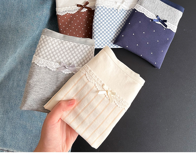 Seamless, comfortable, color-blocking, flat-angle pure cotton pants for women, antibacterial, extended bottom, non-buttock squeezing safety underwear pic 15