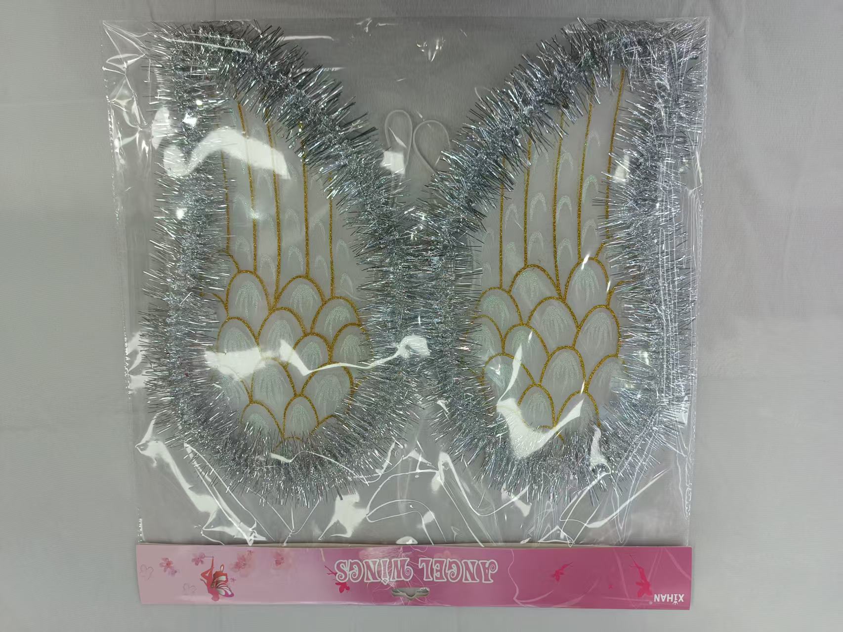 银色亮丝天使翅膀