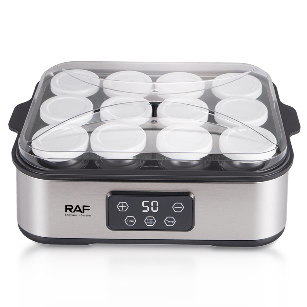 RAF European standard yogurt maker, homemade natto rice wine fermenter, household small fully automatic one-button operation, 12 cups Specification drawing