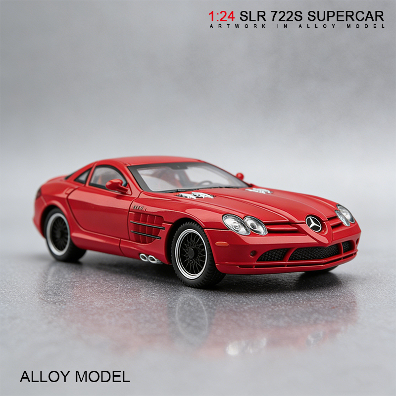 1:24 سيارة سيارات طراز Mسيدس مرسيدس بنز SLR722S ذات الدفع الفائقة، طراز سيارات السباق Application Scenario