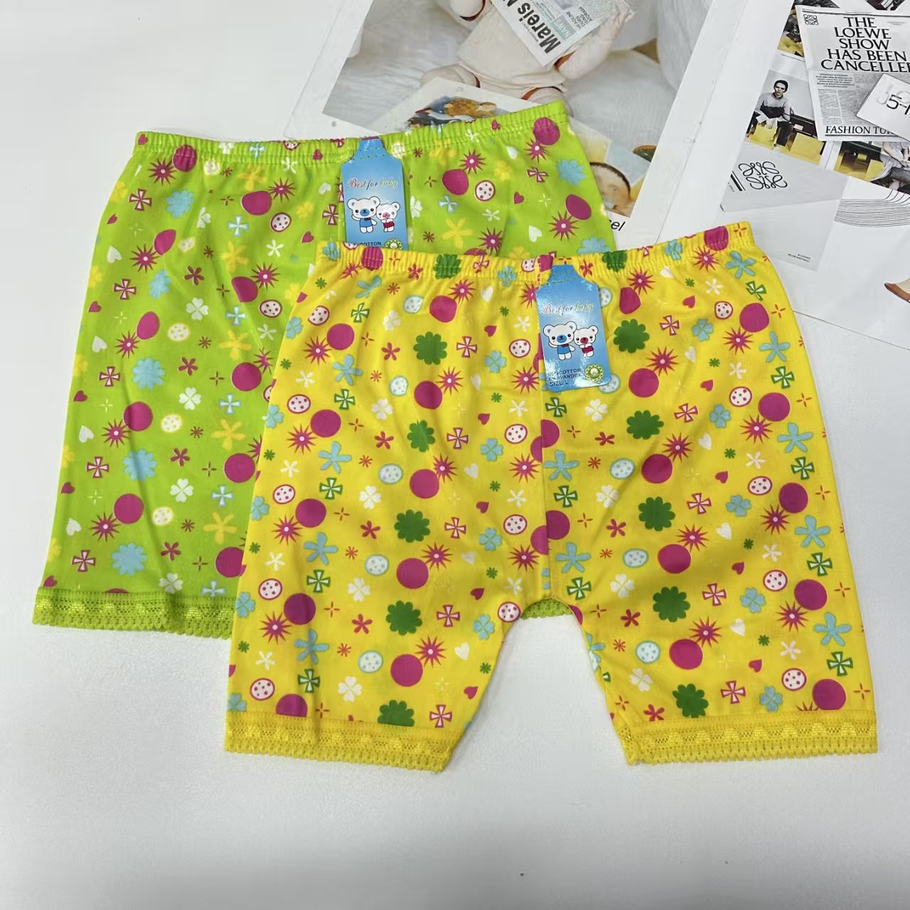 DD-8430# Export Leggings for Women, comfortable, breathable and loose leggings for children, colorful irregular pattern printed leggings, lace hemmed leggings, QNI Application Scenario