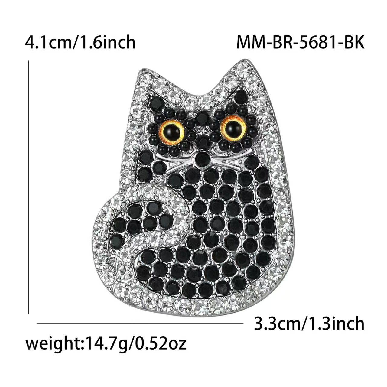 دبوس قطط قديم مصنوع من السبائك Item Picture