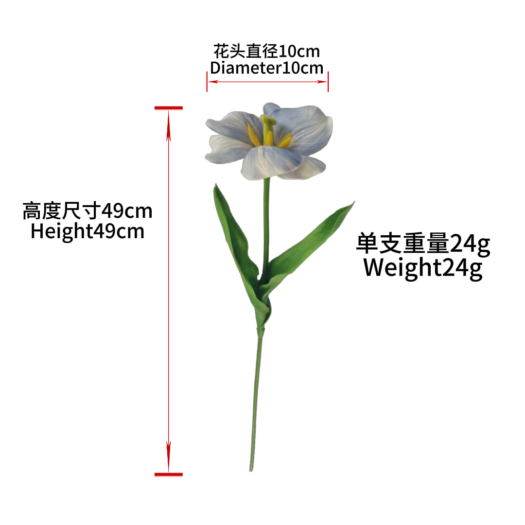 3D printed replica of the simulated flower waterfall, tulip flower simulation plant wall, wedding silk flower head details Picture