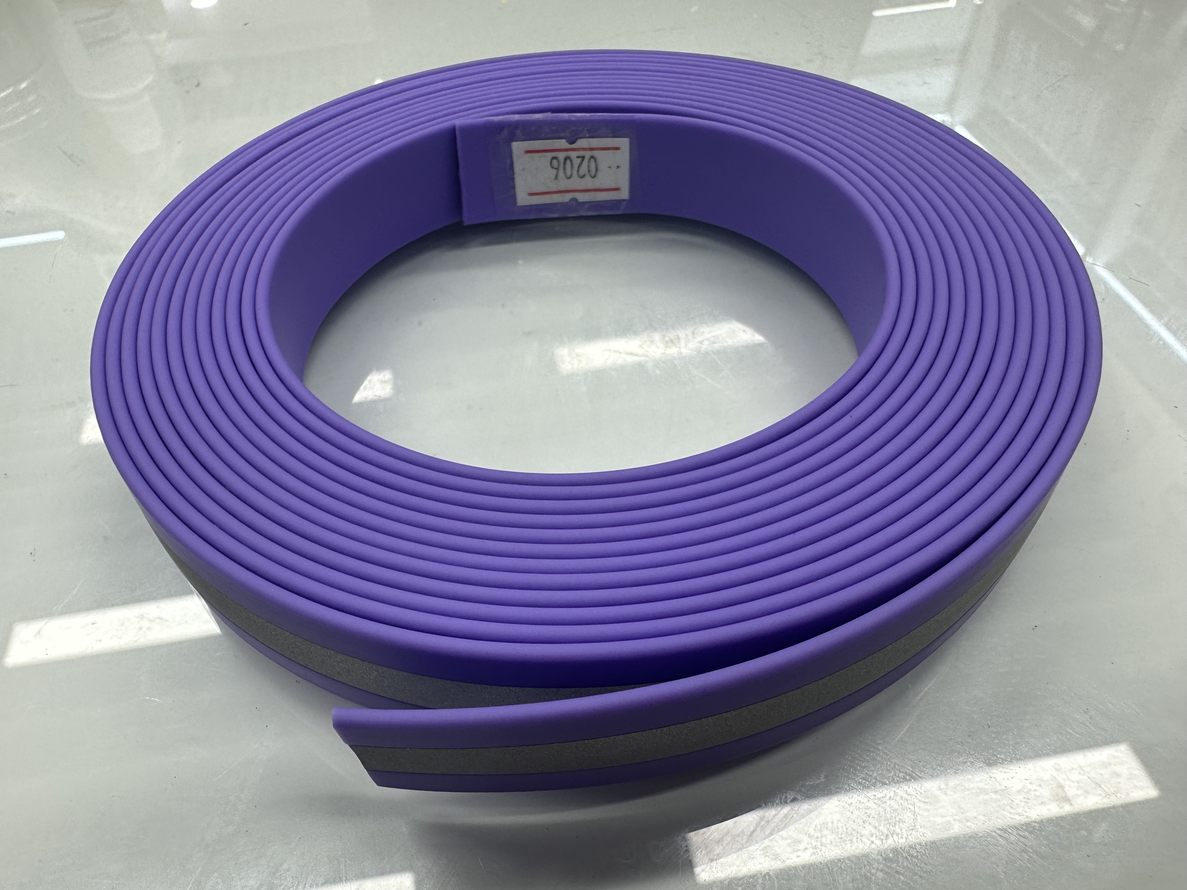 PVC改性料挤出扁条、透明条生产厂家#休闲背包带详情2