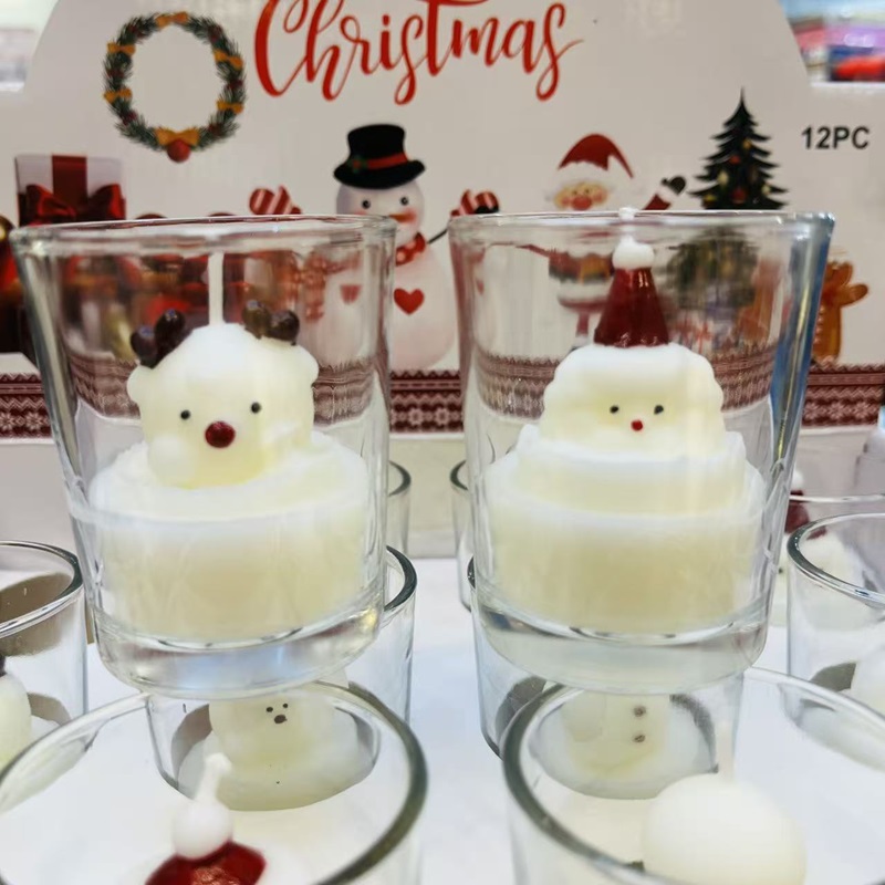 Christmas glass cups, scented candles, wedding banquet souvenirs, Valentine's Day gifts, birthday gift shaped ornaments Item Picture