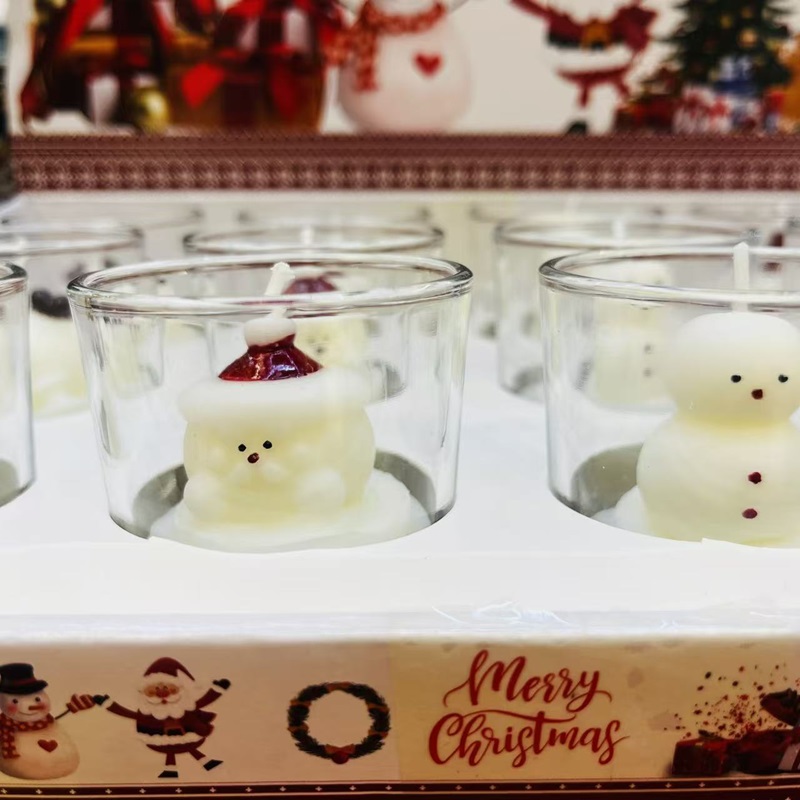 Christmas glass cups, scented candles, wedding banquet souvenirs, Valentine's Day gifts, birthday gift shaped ornaments details Picture