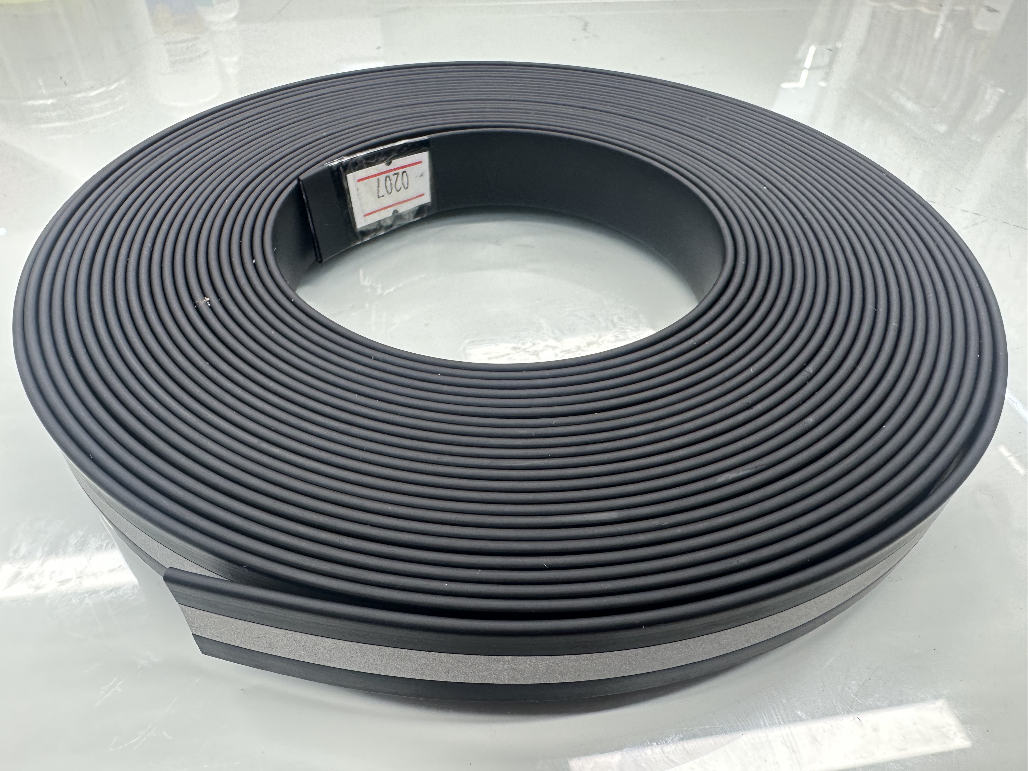 PVC改性料挤出扁条、透明条生产厂家#休闲背包带详情3