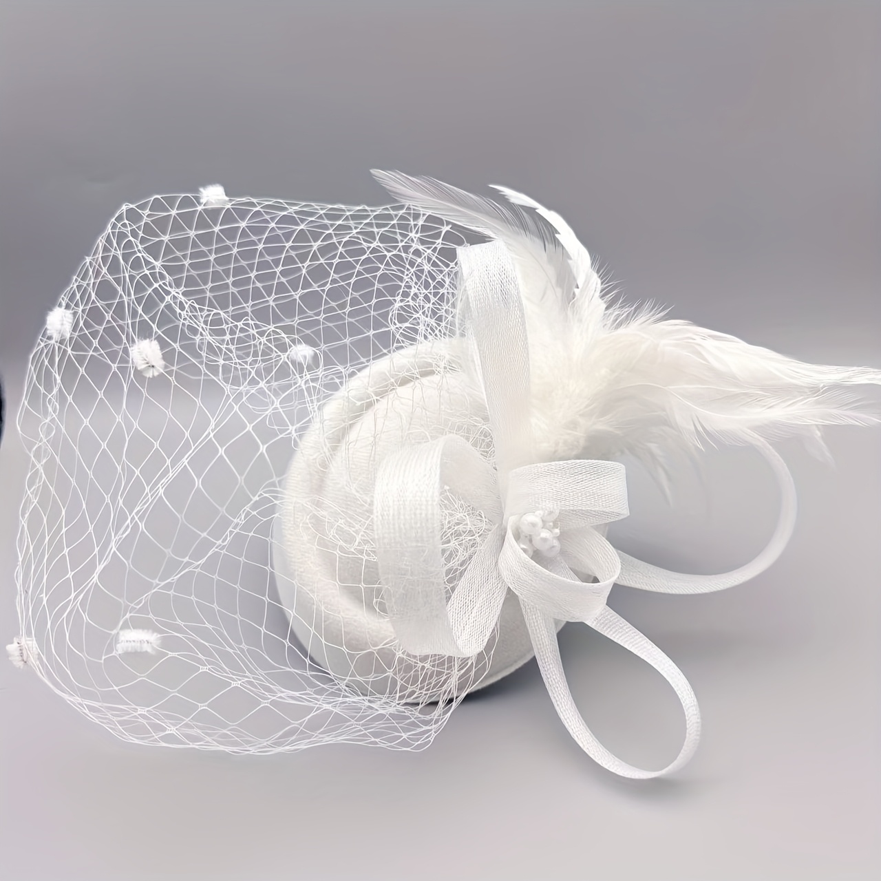 1 piece of women's tulle face cover top hat Derby hat veil mesh festival tea party banquet headwear Halloween Christmas charming hat Hair accessory Christmas hair accessory 1920s birthday horse racing wedding hat Church hat Application Scenario