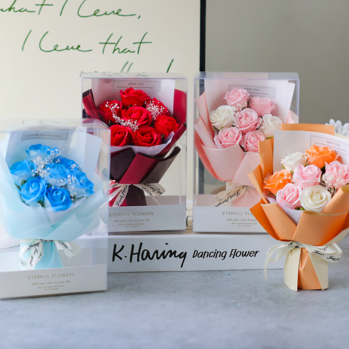 迷你口袋花束仿真玫瑰香皂成品小花束节日摆摊伴手礼情人节520母亲节教师节送朋友母亲老师见面礼跨进外贸批发小礼品工厂直销