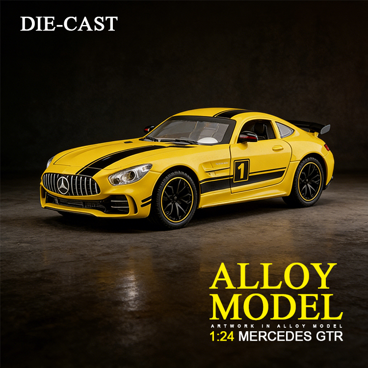 1:24 Mercedes-AMG GT R alloy model car toy car model racing car toy car alloy car model pic 1
