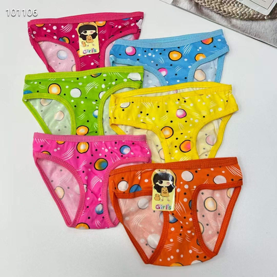 DD-8217# Export Underwear for foreign Trade, Popular African Girls' underwear, comfortable and breathable underwear, children's wear, Planetary print triangle pants, children's underwear, QNI Item Picture