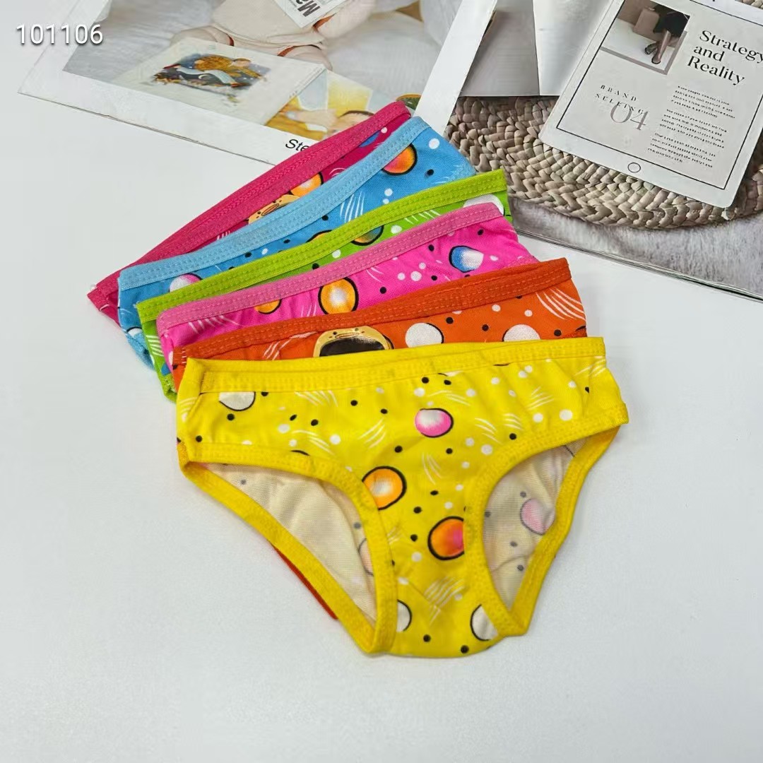 DD-8217# Export Underwear for foreign Trade, Popular African Girls' underwear, comfortable and breathable underwear, children's wear, Planetary print triangle pants, children's underwear, QNI Specification drawing