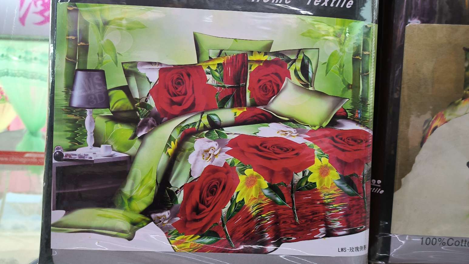 Wholesale of 100-piece pure cotton light luxury quilt cover with simple printed four-season wedding bedding full figure