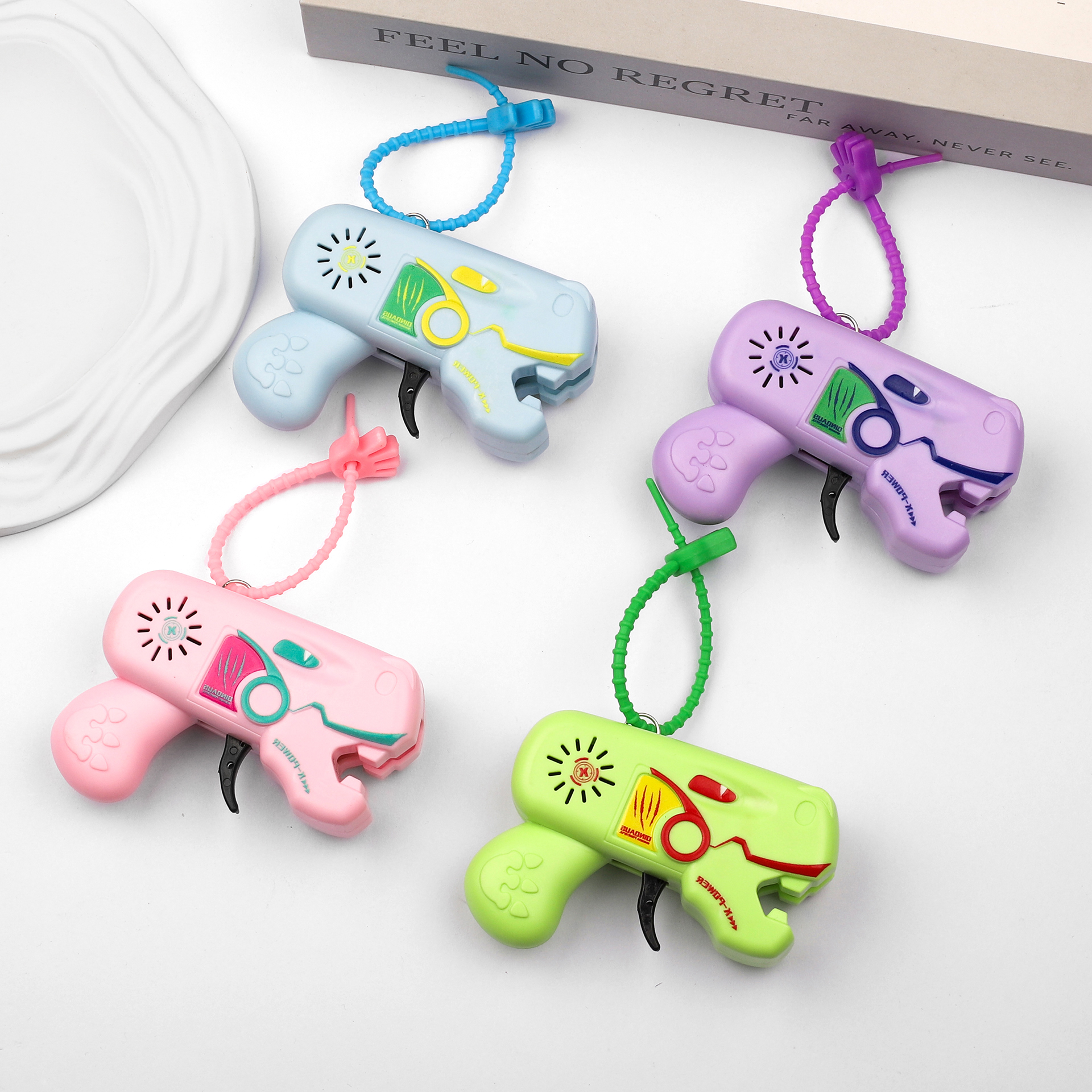 Cross-border new, unique and boring little gadget, flint gun, relieve stress, sharpen spark gun-style creative small toy gun Item Picture