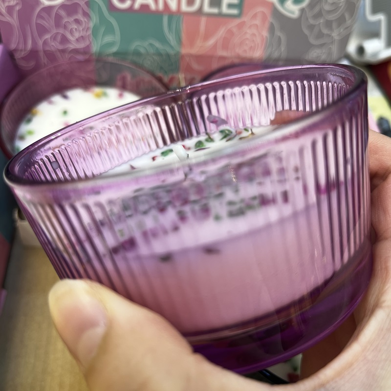 Large flower glass cups, scented candles, souvenirs, wedding gifts, scented gifts, birthday candles, paraffin ornaments, decorations