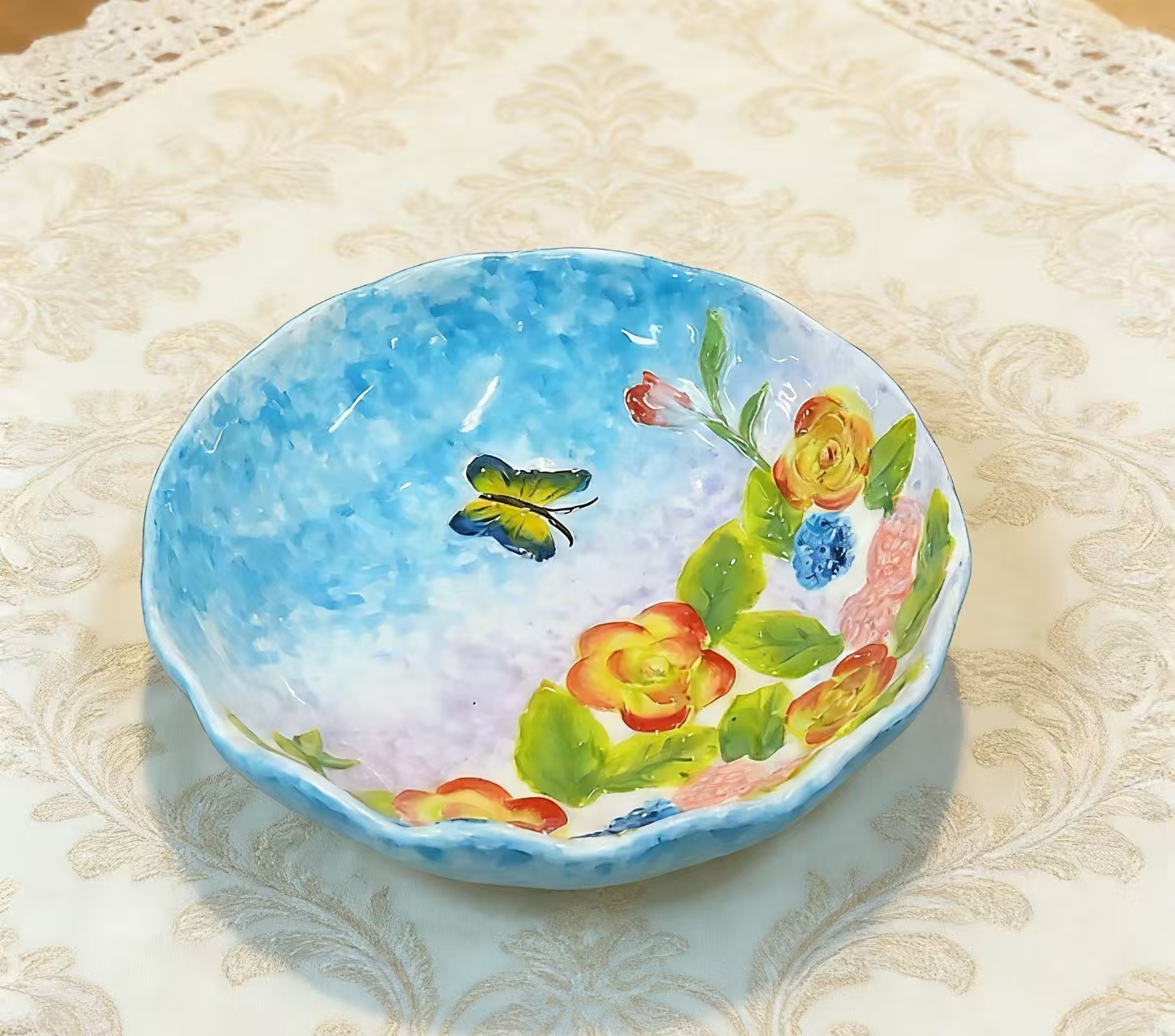密胺碗/陶瓷碗盘/盘子/陶瓷/陶瓷碗细节图