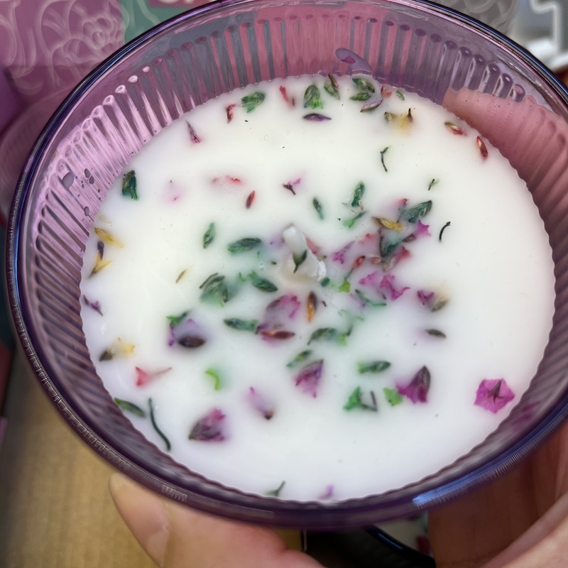 Large flower glass cups, scented candles, souvenirs, wedding gifts, scented gifts, birthday candles, paraffin ornaments, decorations Item Picture